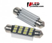 Autožárovka sufit, 42mm, 12V, 12x 2835SMD, s chladičem