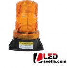 LED maják výstražný, oranžový, 9-100V, 30xLED
