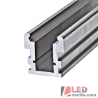 Profil hliníkový pojezdový podlahový HR LINE, 26x22,2x2000mm