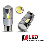 Autožárovka T10, bílá, 12V, 6SMD Osram s čočkou