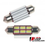 Autožárovka sufit, 36mm, bílá, 24V, 6x5730SMD, s chladičem