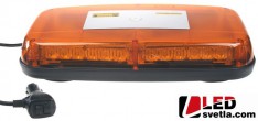 Světelná rampa oranžová, 360x210x66mm, 36LEDx1W, ECE R10, magnet