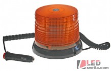 LED maják výstražný, oranžový, 12-24 V, IP64, s magnetem