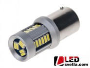 Autožárovka BAY15d, bílá, dvouvlákno, 12-24V, 30LED/4014SMD