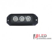 Autosvětlo LED vnější, oranžové, 12-24V, 3x3W, PREDATOR
