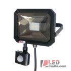 Reflektor LED, 230V, 20W, 1400lm, IP44, s PIR senzorem, PW (neutrální bílá)