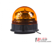LED maják PROFI, 12-24V, 12x3W, oranžový, magnet, ECE R65, 145x122mm