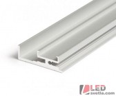 Profil hliníkový AMBI12 - stříbrný mat, elox, 33x10x2000mm, 18W/m