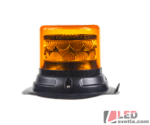 LED maják výstražný, oranžový, 12-24V, IP67, 113x86mm, s magnetem