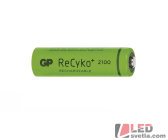 Dobíjecí baterie, GP ReCyko+ 2100, HR06 (tužka, AA), 1,2V