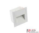 LED světlo LOPEN W, orientační, vestavné, bílé, 3W, 90x90x50mm, PW (neutrální bílá)