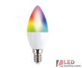 Žárovka E14, 5W, 120°, svíčka, WIFI, RGB+CCT