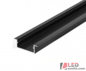 Profil hliníkový VARIO30-06, černý elox, 33,4x13x2000mm, 25W/m
