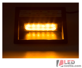 Autosvětlo LED vnitřní, oranžové, 12-24V, 6x5W, PREDATOR