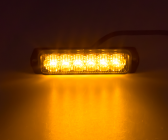 Autosvětlo LED SLIM, výstražné, vnější, oranžové, 12-24V, ECE R65