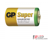 Alkalická baterie, B1340, GP Super D (LR20)
