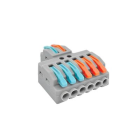 spojovací svorka kabelová 2-6PIN s páčkami,250V,32A,2-6x 4 mm2