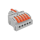 spojovací svorka kabelová 1-5PIN s páčkami,250V,32A,1-5x 4 mm2