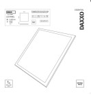 Panel DAXXO 36W NW S 60×60