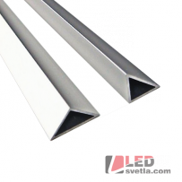 Profil hliníkový WT TRIANGEL, stříbrný, 13x13x18x2000mm, 12W/m