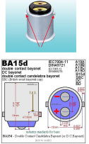 Autožárovka BA15d, bílá, 12V, 13LED
