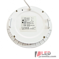 Svítidlo kulaté 171mm, 12W, 230V, nestmívatelné, PW (neutrální bílá)