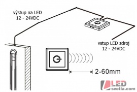 Vypínač skříňový stříbrný 12V, 60W