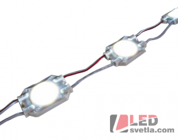 LED modul 1x2835, 170°, 12V, 0,72W/ks, IP65, CW (studená bílá)