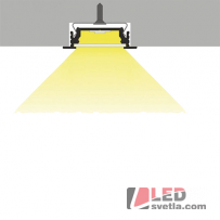 Profil hliníkový W14, bílý komaxit, 28x8x2000mm, 15W/m