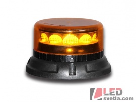 LED maják PROFI, 12-24V, 12x3W, oranžový, ECE R65, 133x76mm