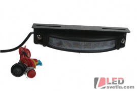 Autosvětlo LED vnější, výstražné, oranžové, 12-24v, 6x3W