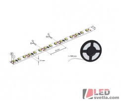 Pásek LED 120x3528SMD OPTIMA, 12V, 9,6W/m, CW (studená bílá)