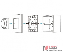 Ovladač pro LED pásky Dimm KN1K,  RF 1 kanálový