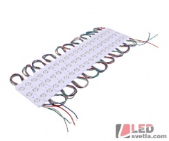 LED modul, 3xLED, 0,65W, 81x17,5x8,3mm, IP65, RGB