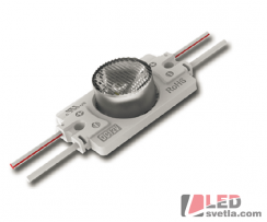 LED modul 1x5050, 30°, 12V, 1,32W, IP67, CW (studená bílá)