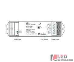 Přijímač - stmívač PR CCT2, 2x8A