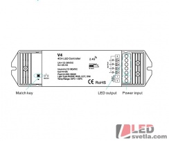 Přijímač dimLED PR RGBW, 4x5A