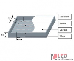 LED modul, 3x2835SMD, 12V, 1,5W/ks, IP65, CW (studená bílá)