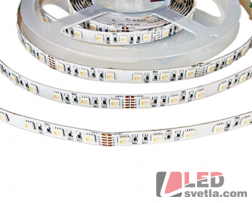 Pásek LED 60x5050SMD, 24V, 19,2W/m, IP20, RGBWW (teplá bílá)