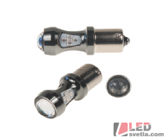 autožárovka BA15s,oranžová,12-24V,16LED/3030SMD