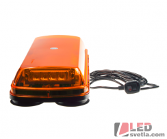 Světelná rampa oranžová, 440x80x183mm, 24LEDx1W, magnet
