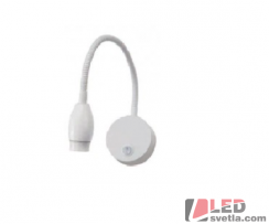 Nástěnné bodové svítidlo 3W, 230V, bílé, PW (neutrální bílá)