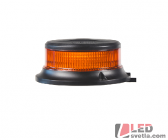 LED maják výstražný, oranžový, 12-24V, 112x46mm, magnet