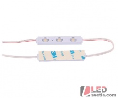 LED modul, 3x2835SMD, 12V, 0,72W/ks, IP65, CW (studená bílá)