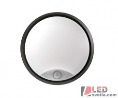 Svítidlo kulaté 215x80mm, 14W, 1000lm, IP54, PIR, PW (neutrální bílá)