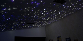 Hvězdné nebe - optický set, 900ks vláken, RGB
