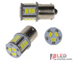 Autožárovka BA15s, bílá, 24V, 18LED/5730SMD