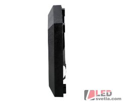 LED světlo orientační Steplight, černé, 2W, čtverec 124x124x27mm, PW (neutrální bílá)