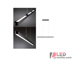 Svítidlo LENTO, černé, 43W, 25x1000x35mm, CCT (nastavitelná barva světla)
