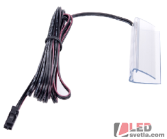 PVC LED clip na skleněné police,  63x11x22mm, WW (teplá bílá)